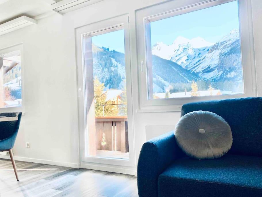Unique Penthouse With Gallery And Mountain View Kandersteg Buitenkant foto