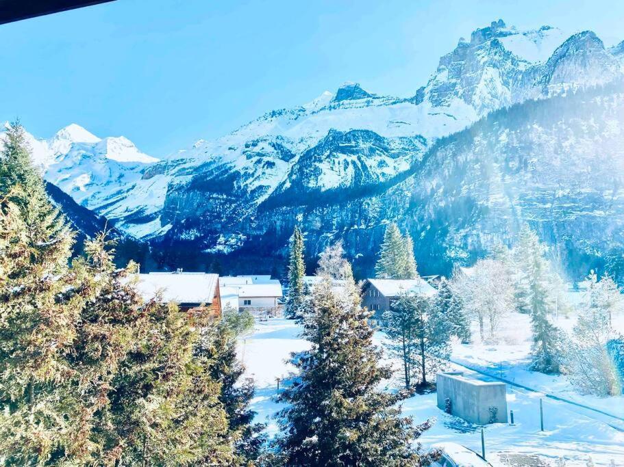 Unique Penthouse With Gallery And Mountain View Kandersteg Buitenkant foto
