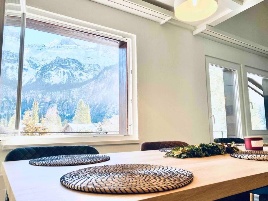 Unique Penthouse With Gallery And Mountain View Kandersteg Buitenkant foto