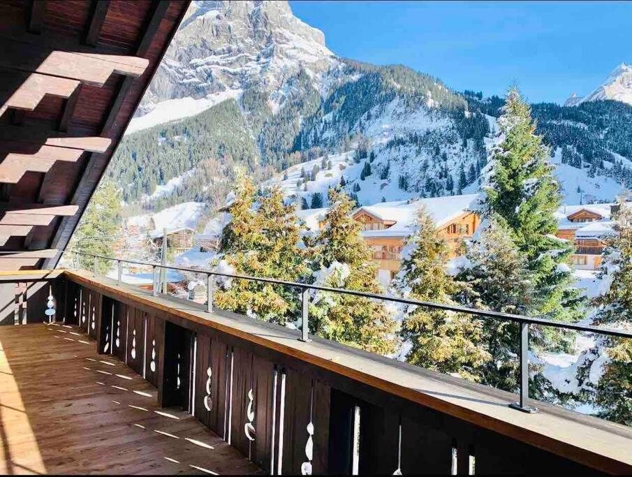 Unique Penthouse With Gallery And Mountain View Kandersteg Buitenkant foto