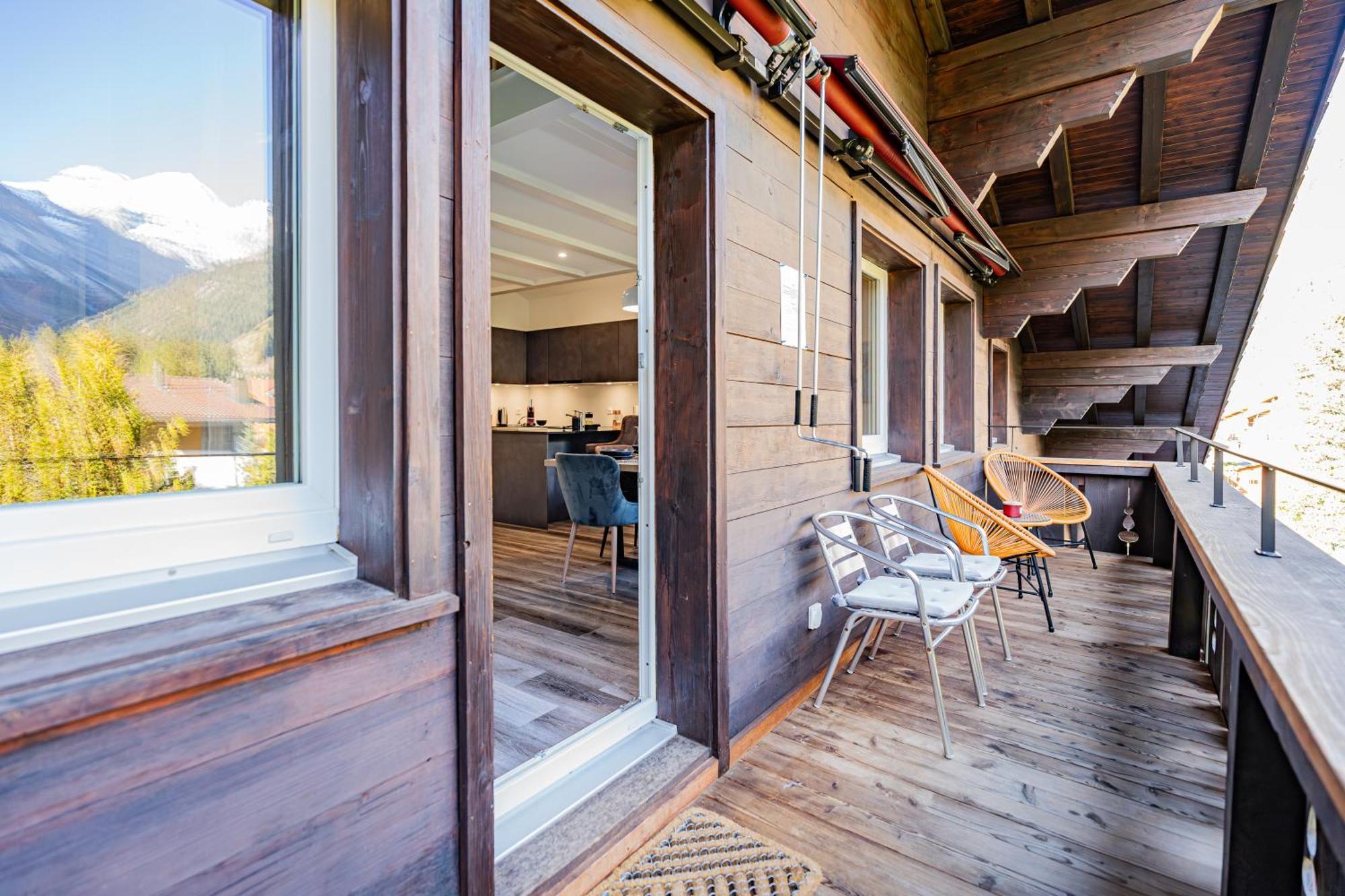 Unique Penthouse With Gallery And Mountain View Kandersteg Buitenkant foto