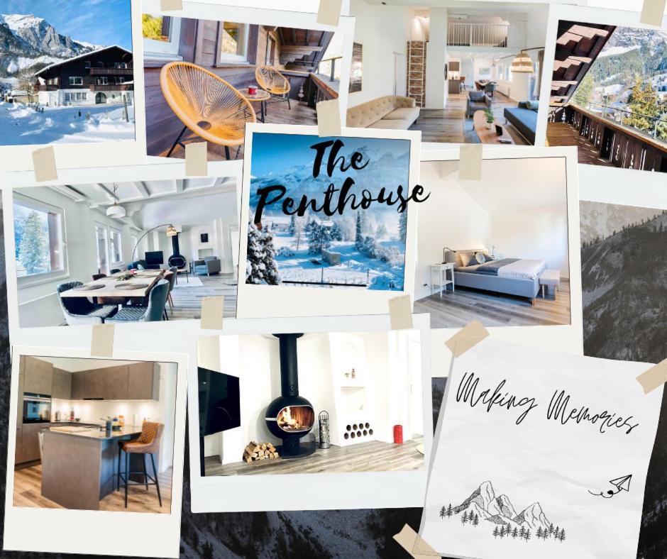 Unique Penthouse With Gallery And Mountain View Kandersteg Buitenkant foto